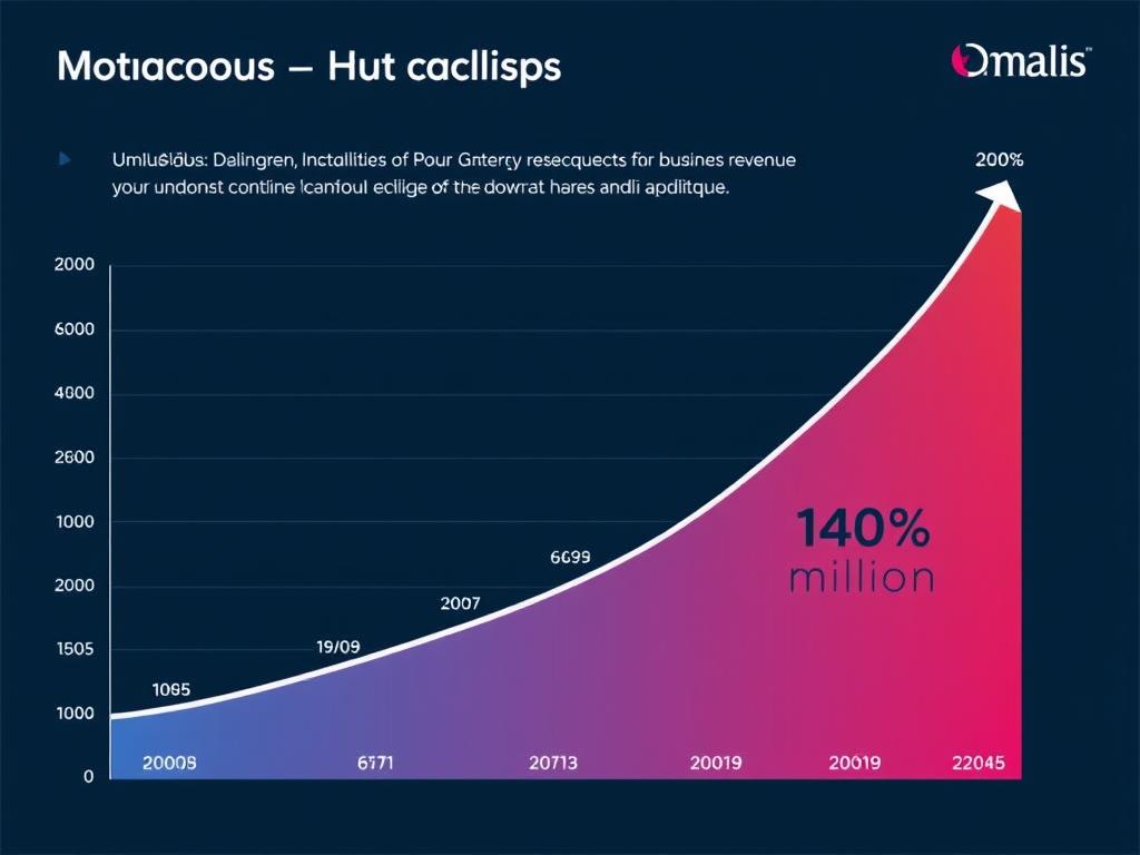 Graphique illustrant la croissance d'Umalis Group sur 15 ans Graphique illustrant la croissance d'Umalis Group sur 15 ans