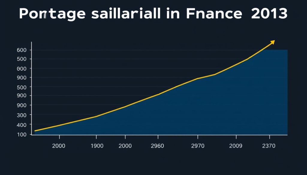 Graphique illustrant la croissance du secteur du portage salarial en France depuis 2015