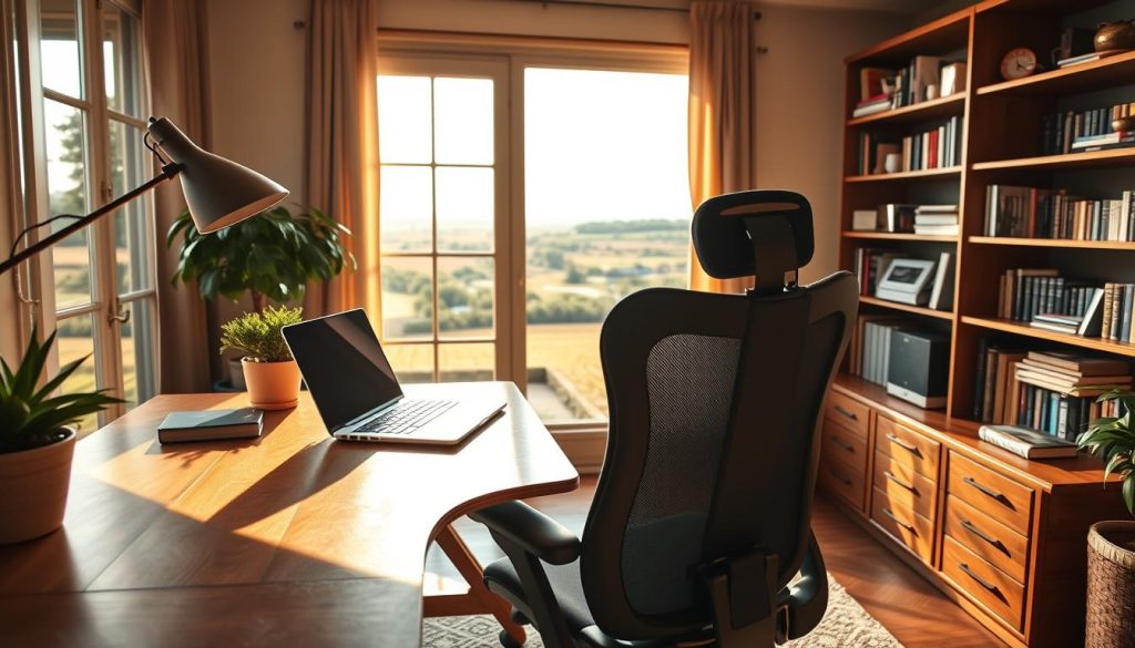 Home office setup in France