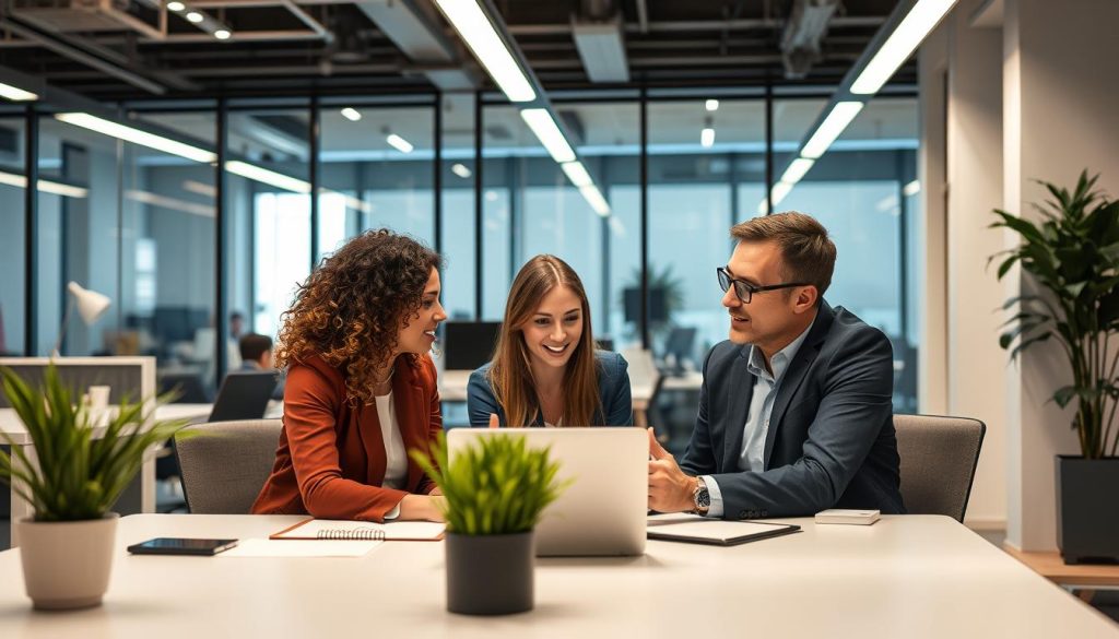 Image de consultants en ressources humaines travaillant ensemble