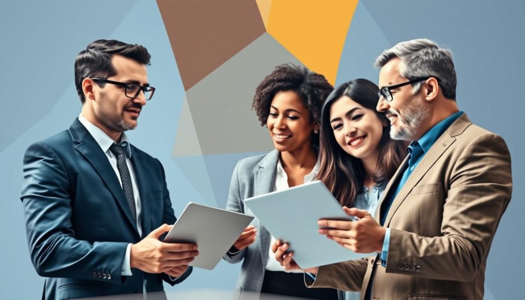 Image de consultants travaillant à l'international avec une société de portage salarial