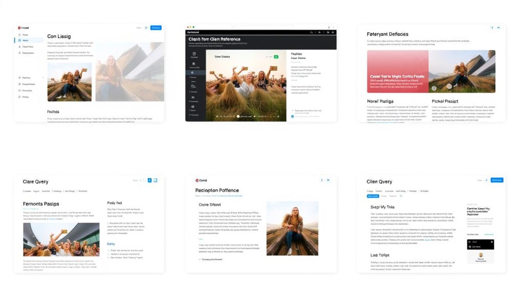Image de différents formats de références clients