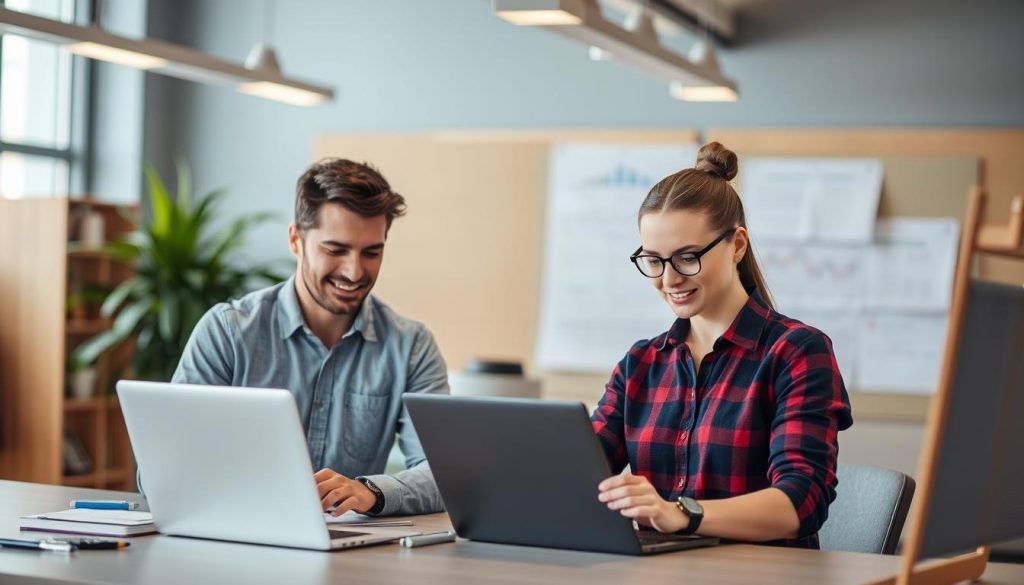 Image de professionnels en portage salarial