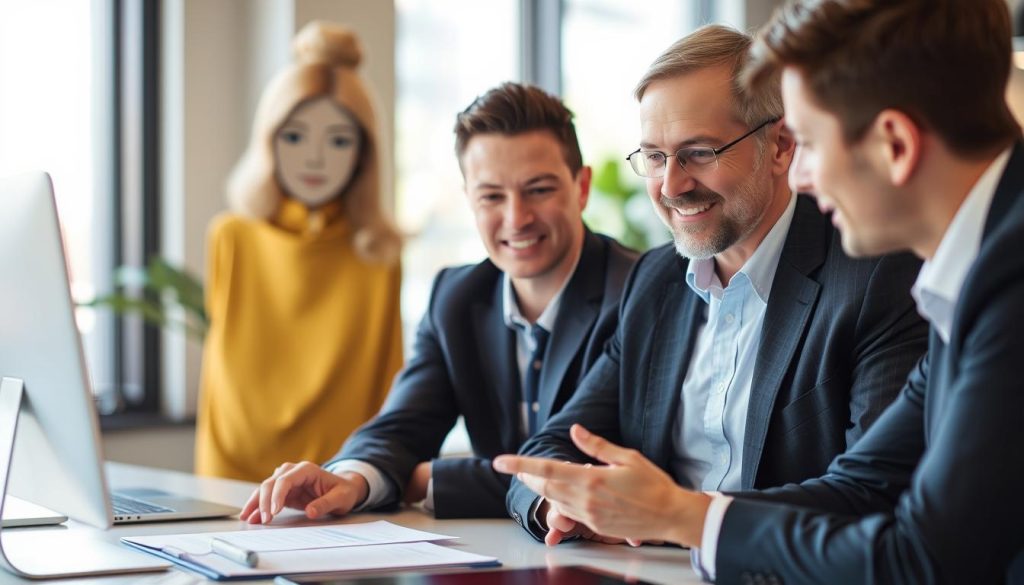 Image de professionnels indépendants bénéficiant de services RH personnalisés