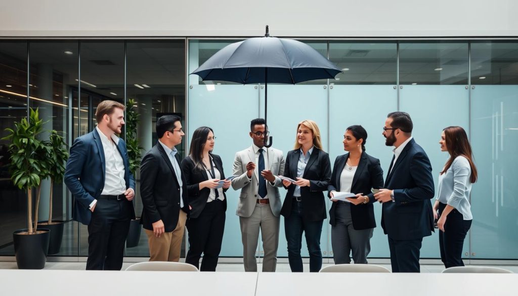 Image d'une société de portage salarial avec des consultants
