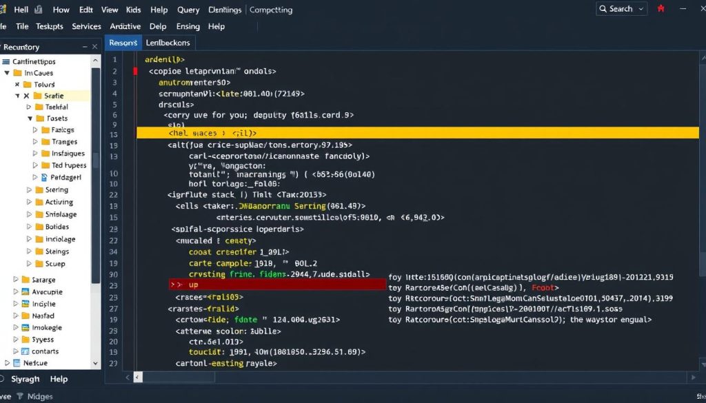 Image generation prompt: Une capture d'écran d'une requête SQL en cours d'exécution dans un environnement de gestion de base de données.