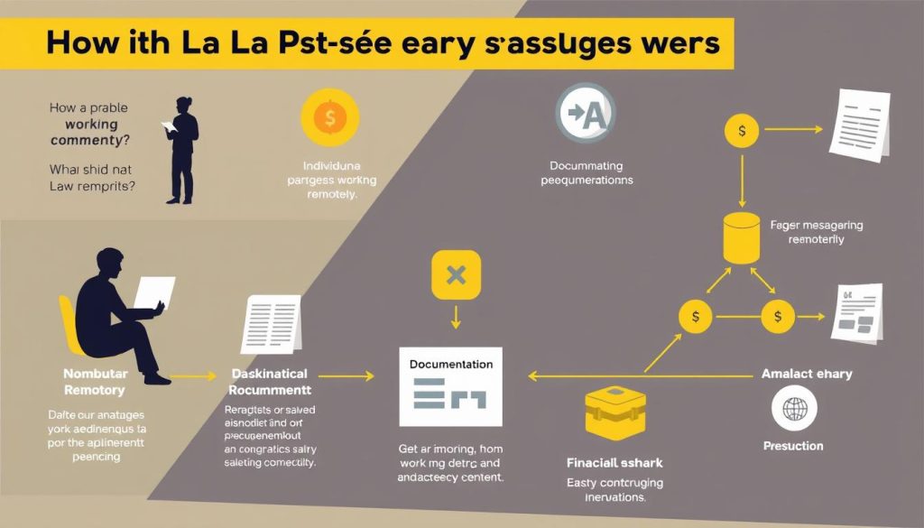 Image generation prompt for "portage salarial La Poste fonctionnement"
