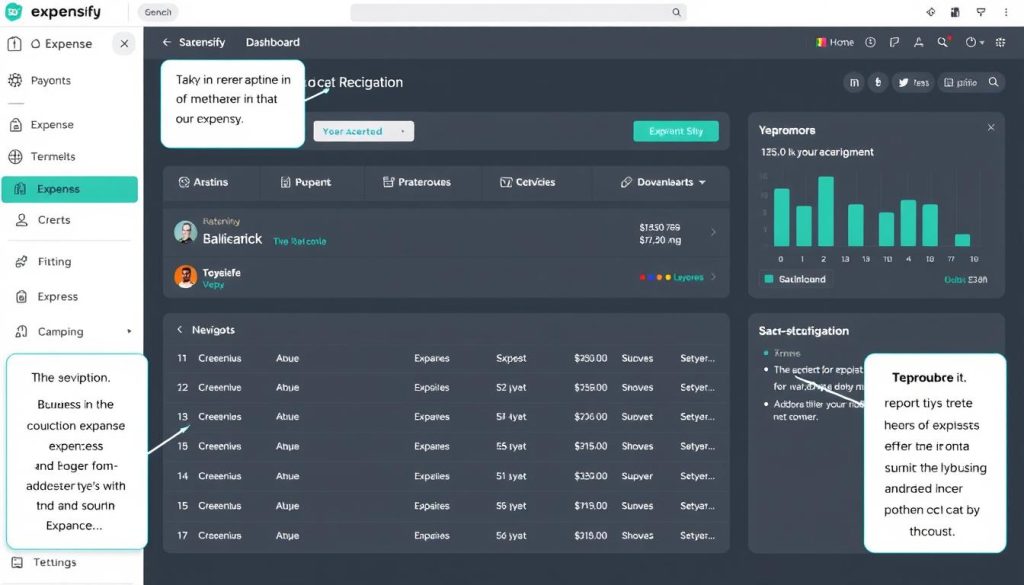 Image of Expensify dashboard