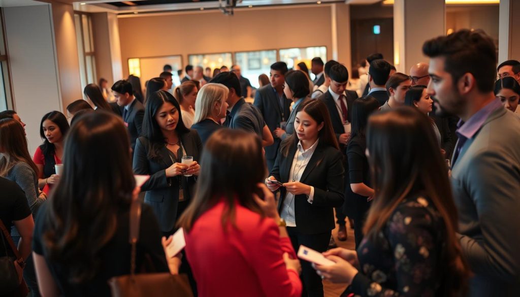 Image of a professional networking event