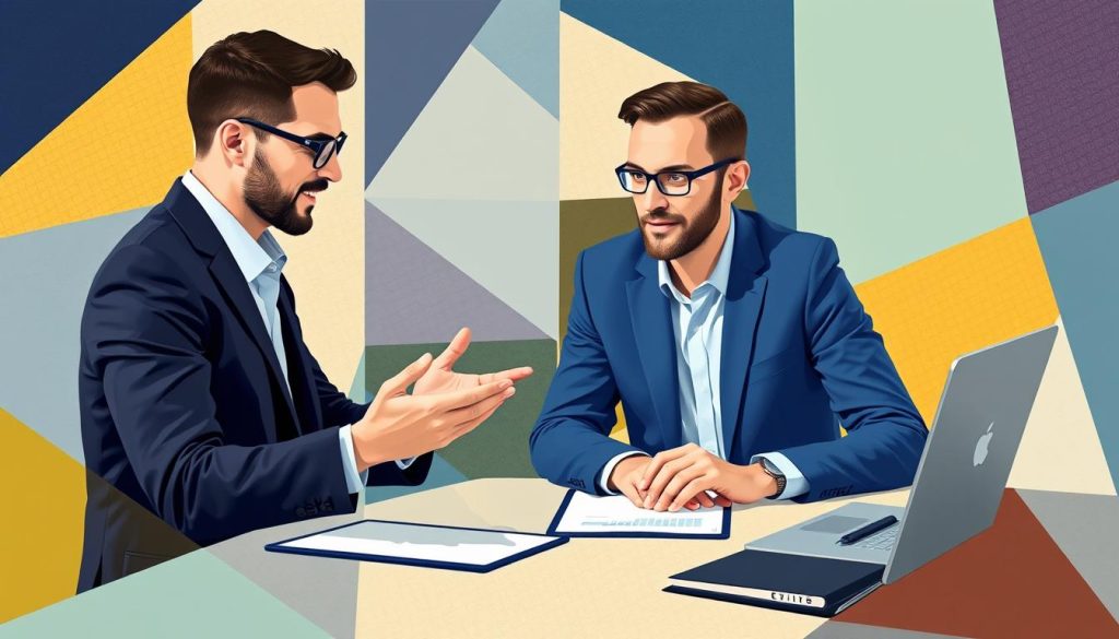 Image of a webmarketing consultant working with a société de portage
