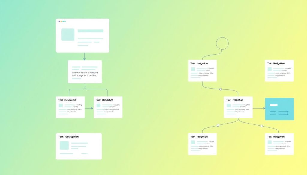 Image of a well-organized website structure diagram