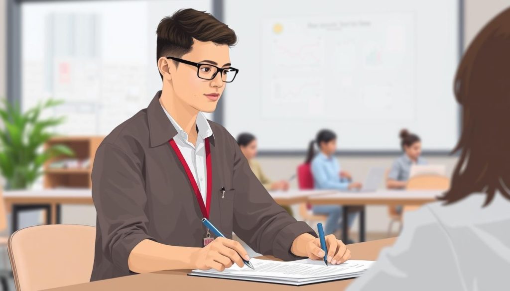 Image représentant une personne en formation professionnelle