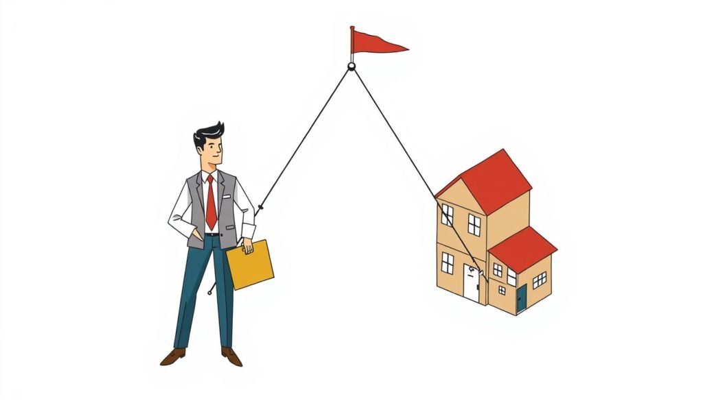 Image représentant une relation tripartite entre un négociateur immobilier, une société de portage salarial et une agence immobilière