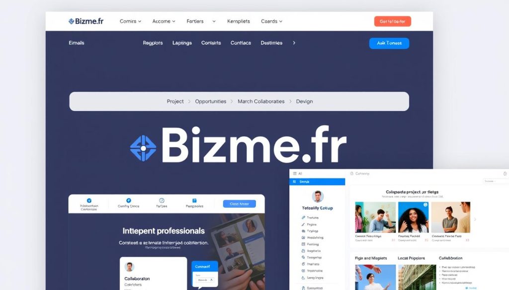 Interface de la plateforme Bizme.fr créée par Umalis Group Interface de la plateforme Bizme.fr créée par Umalis Group