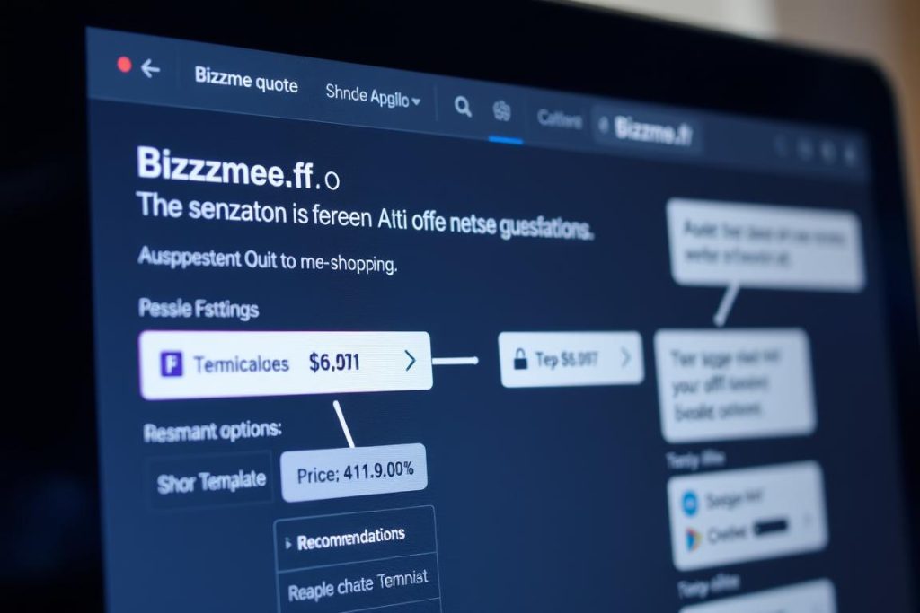 Interface montrant l'IA pour le freelancing aidant à la rédaction d'un devis Interface montrant l'IA pour le freelancing aidant à la rédaction d'un devis