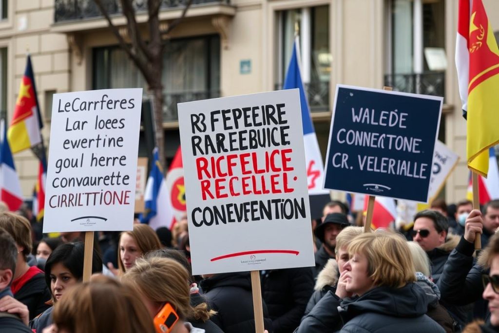 Manifestation contre la réforme des ruptures conventionnelles