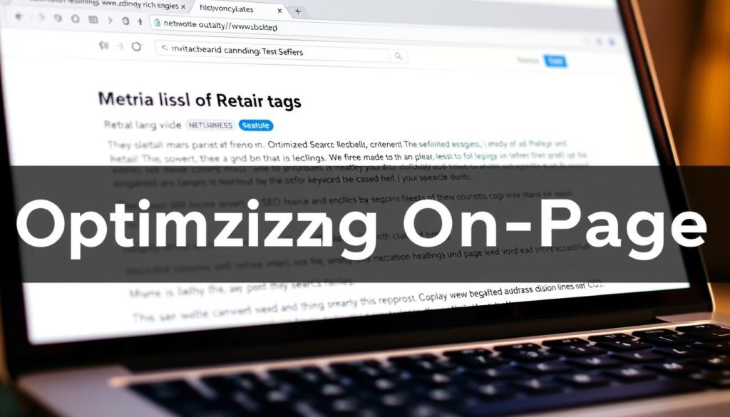 On-page SEO optimization keywords meta tags
