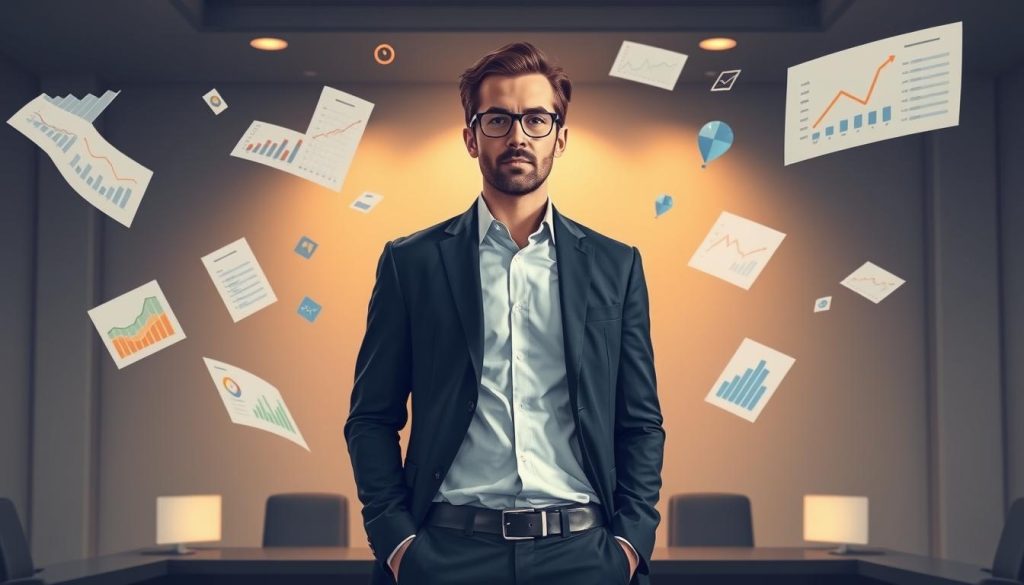 Optimisation des revenus en portage salarial, a conceptual illustration showcasing the Umalis Group's expertise. Depicts a well-dressed professional standing amidst floating financial charts and graphs, their expression focused and determined. The background is a sleek, minimalist office setting with muted tones, accentuating the subject's central role. Subtle lighting casts a warm, authoritative glow, conveying the confidence and expertise of the Umalis Group's advisory services. The composition is balanced, drawing the viewer's eye to the central figure navigating the complexities of revenue optimization. Optimisation des revenus en portage salarial, a conceptual illustration showcasing the Umalis Group's expertise. Depicts a well-dressed professional standing amidst floating financial charts and graphs, their expression focused and determined. The background is a sleek, minimalist office setting with muted tones, accentuating the subject's central role. Subtle lighting casts a warm, authoritative glow, conveying the confidence and expertise of the Umalis Group's advisory services. The composition is balanced, drawing the viewer's eye to the central figure navigating the complexities of revenue optimization.