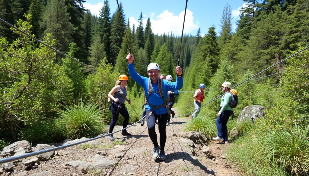 Parcours d'aventure pour team building en entreprise