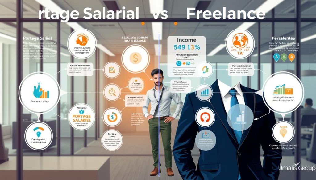 Portage Salarial vs Freelance Comparison