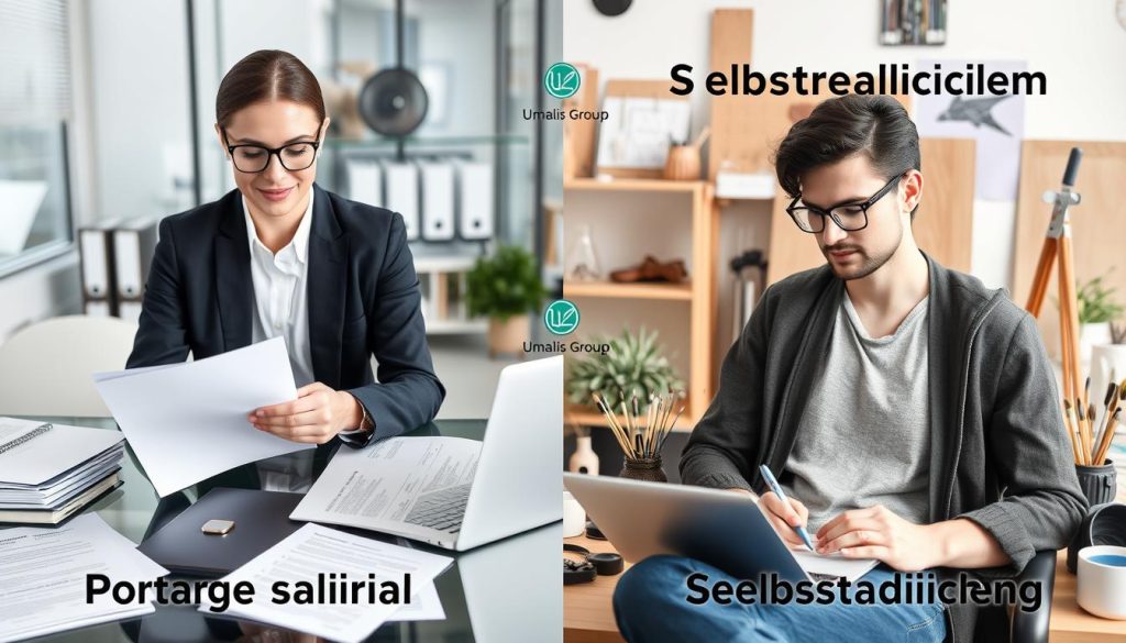 Portage salarial vs Selbstständigkeit Vergleich