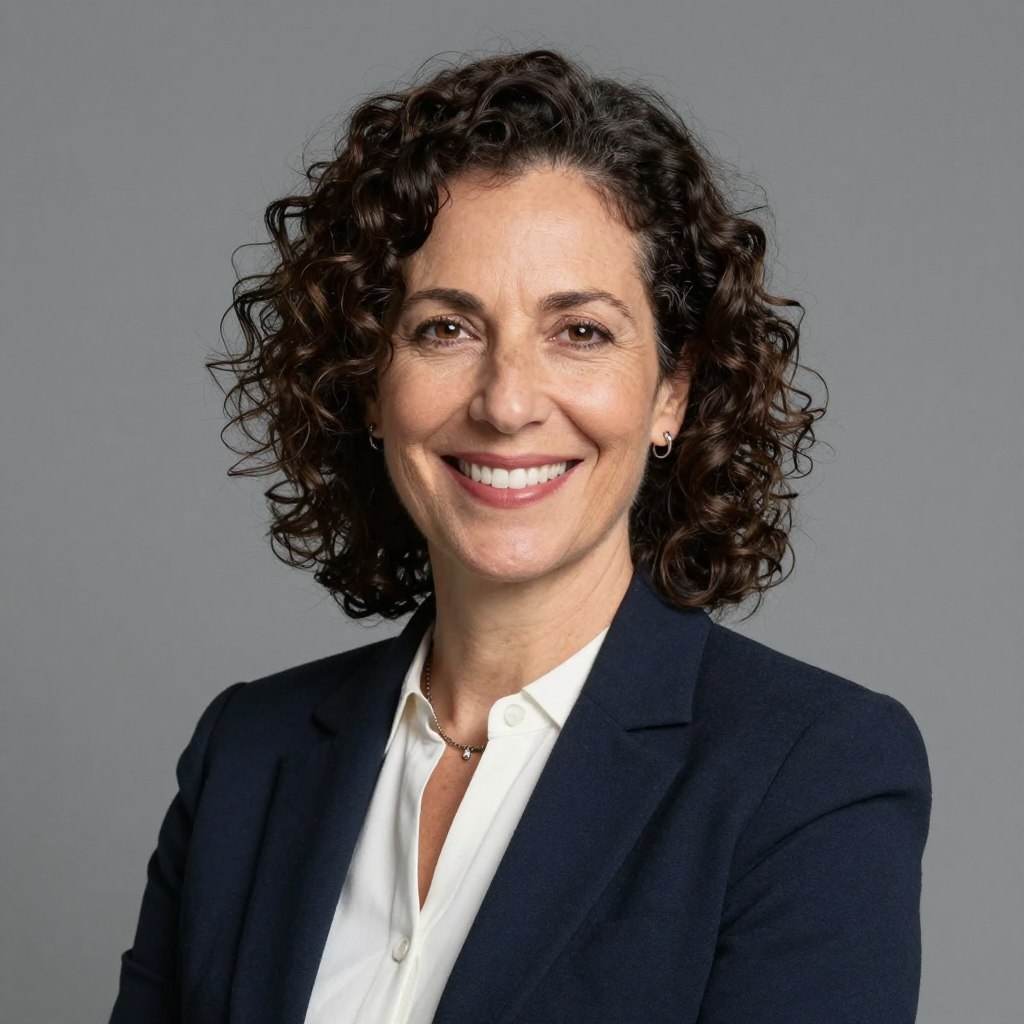 Portrait de Nadia K., formatrice en management utilisant le portage salarial automatisé