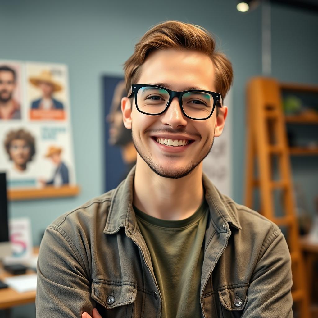 Portrait d'un graphiste freelance utilisant le Métamoteur de Bizme.fr Portrait d'un graphiste freelance utilisant le Métamoteur de Bizme.fr