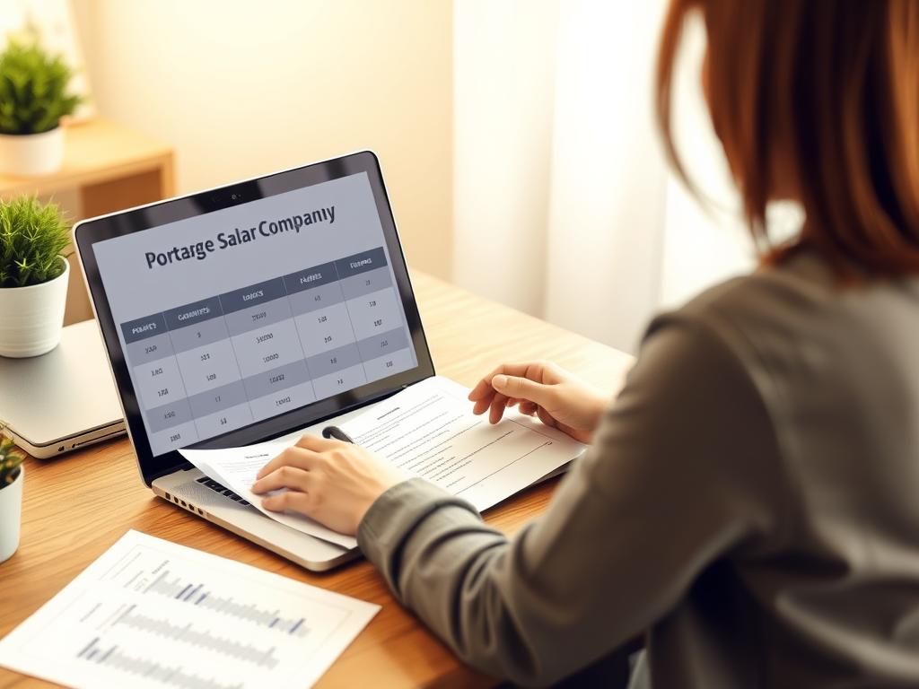 Professionnel comparant différentes offres de sociétés de portage salarial