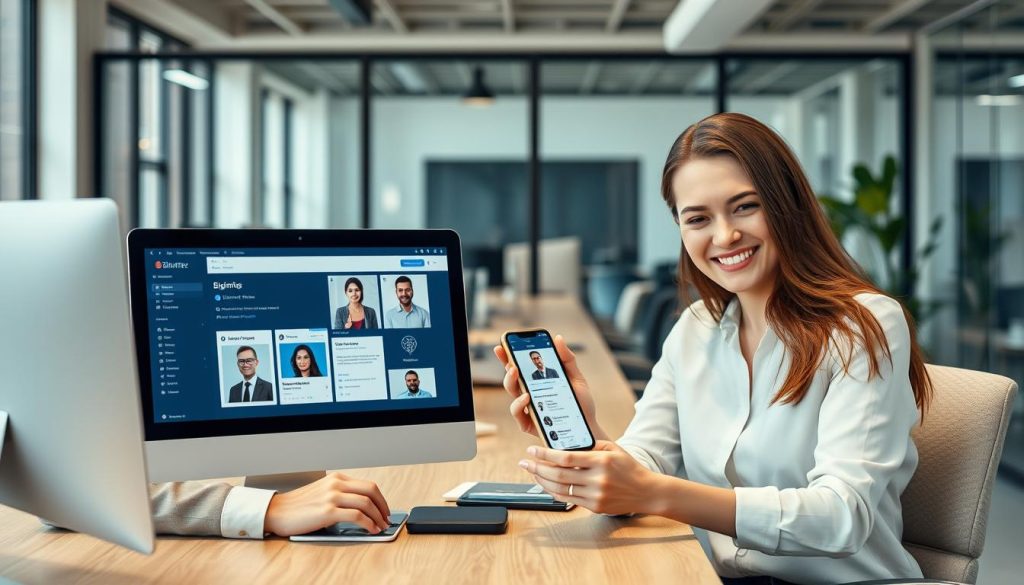 Professionnels d'entreprise utilisant la plateforme freelance avec IA Bizme.fr pour trouver des talents Professionnels d'entreprise utilisant la plateforme freelance avec IA Bizme.fr pour trouver des talents