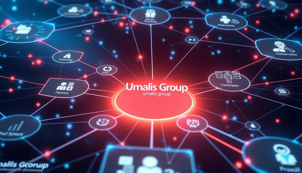 Représentation futuriste de l'économie des plateformes et la place d'Umalis Group Représentation futuriste de l'économie des plateformes et la place d'Umalis Group