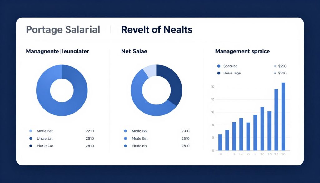 Résultats détaillés du simulateur de revenus portage salarial avec graphiques