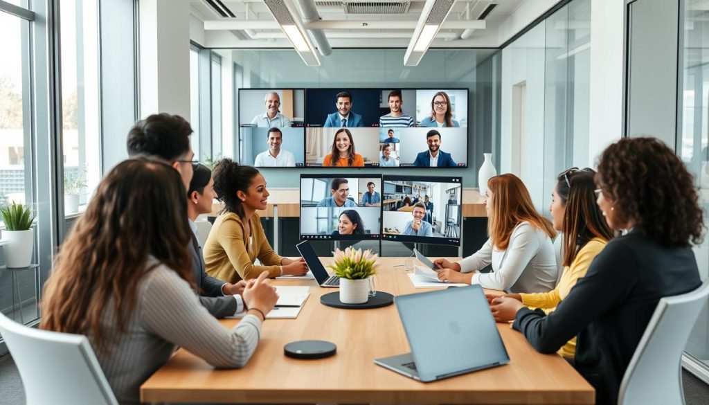 Réunion d'équipe chez Umalis Group illustrant la collaboration et la flexibilité Réunion d'équipe chez Umalis Group illustrant la collaboration et la flexibilité