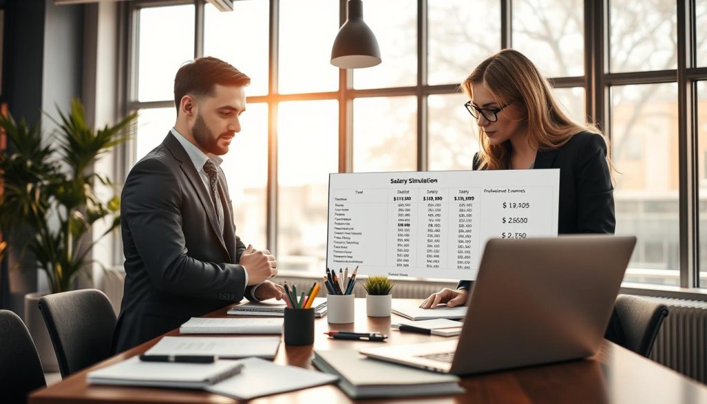 Simulation de salaire en portage avec frais professionnels
