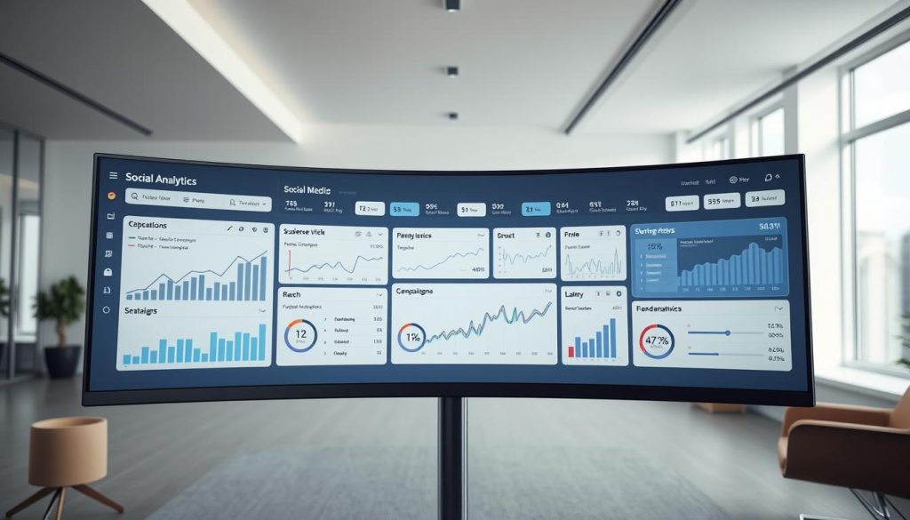 Social media analytics dashboard