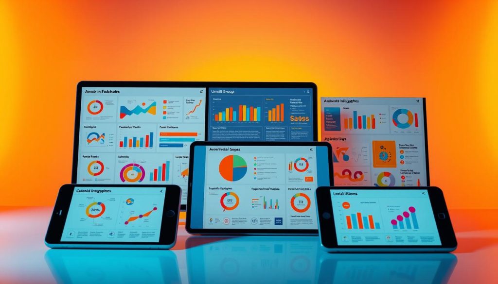Social media infographics for audience engagement