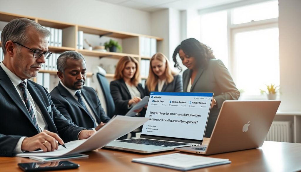 Steps to verify changed bank details and protect consulting payments