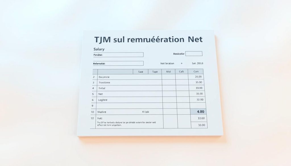 TJM calcul rémunération net