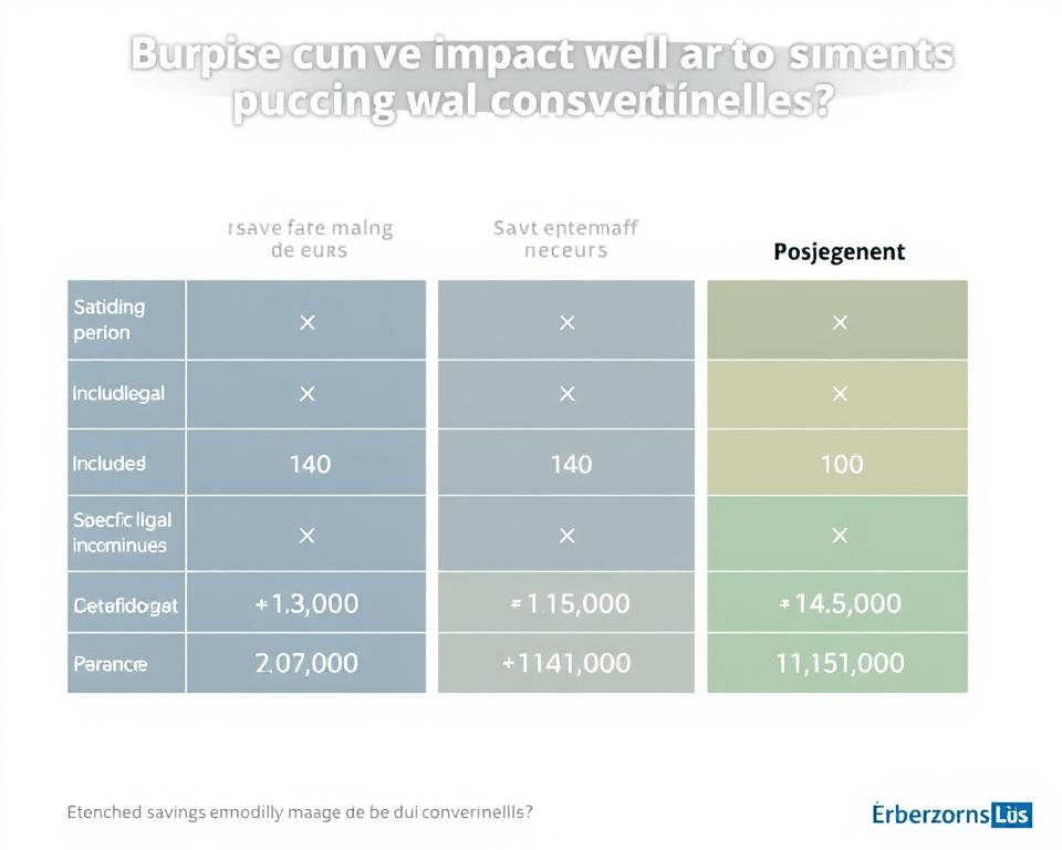 Tableau comparatif des économies générées par les différentes pistes de réforme