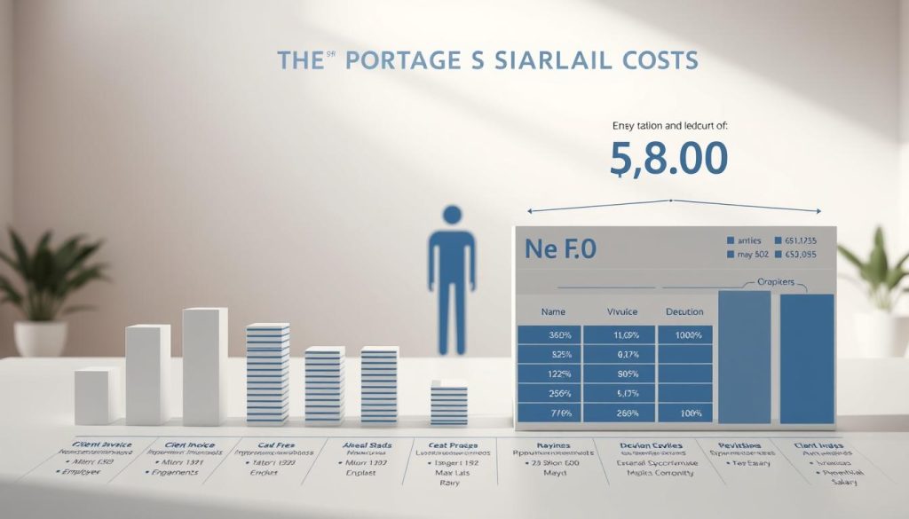 breakdown des coûts portage salarial