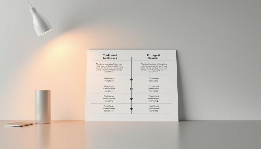 business model comparison chart