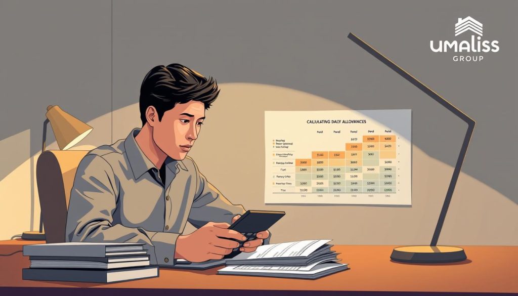 calculating daily allowances