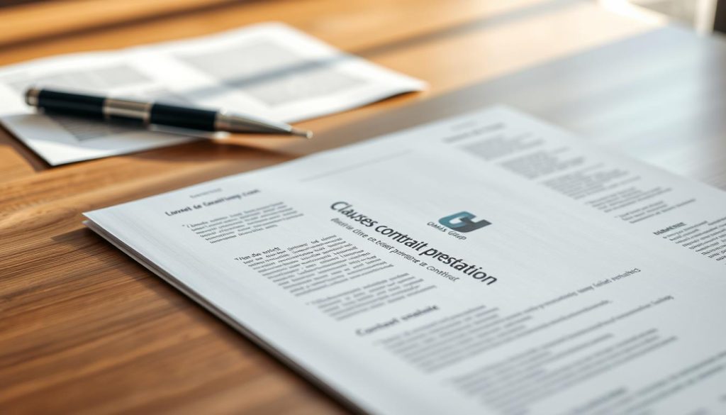 clauses contrat prestation
