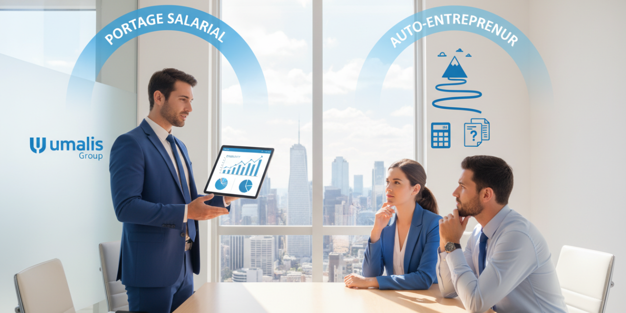 Comparaison portage salarial et auto-entrepreneur pour indépendants