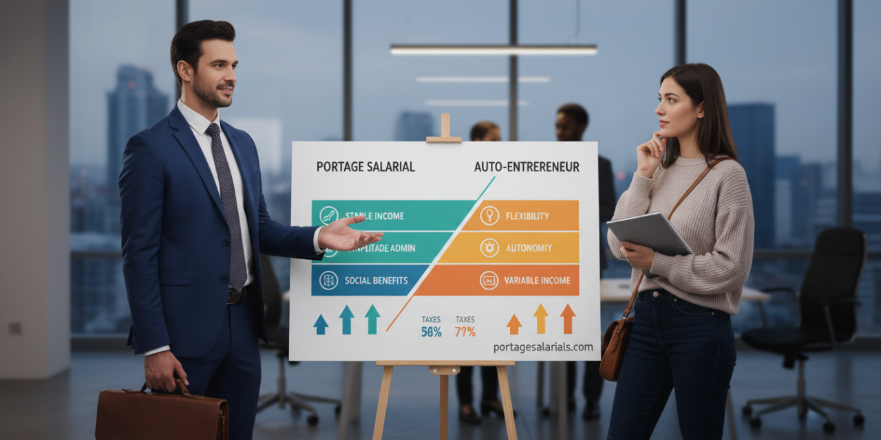 Comparaison entre portage salarial et auto-entrepreneur : conseils