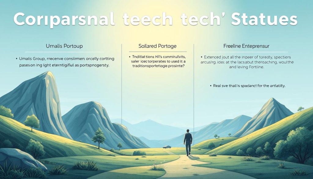 comparaison statuts professionnels tech
