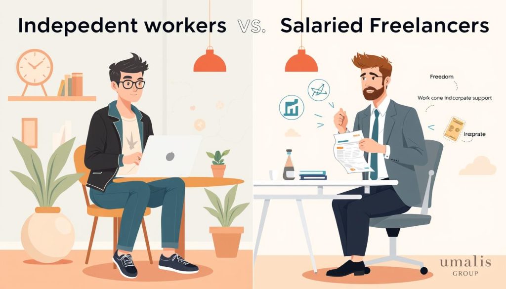 comparaison travailleur indépendant portage salarial