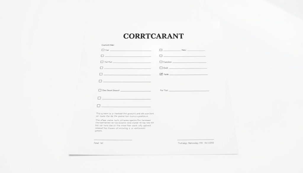 contract template