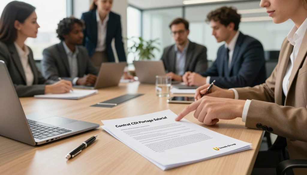 contrat CDI portage salarial