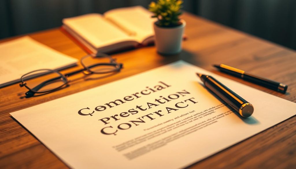 contrat commercial prestation
