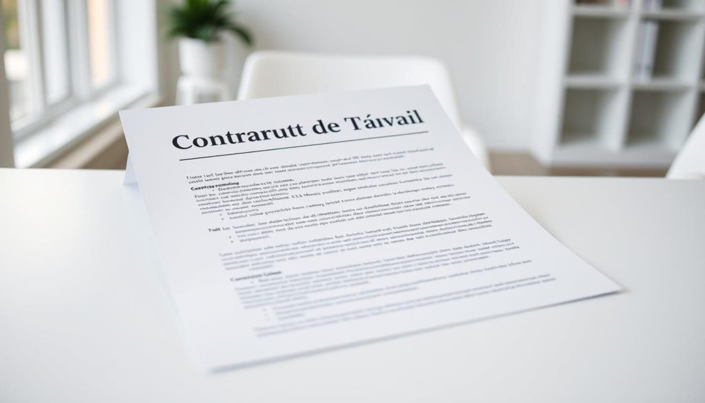 contrat travail